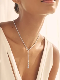 Sieraden*Next Zilverkleurig - Y-ketting met ronde schakels