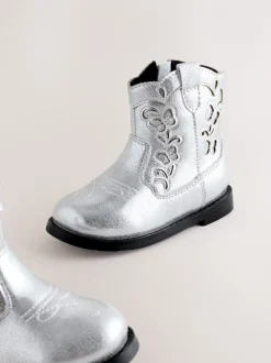 Boots|Next Zilvermetallic - Western cowboy-enkellaarsjes