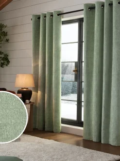 Gordijnen|Gordijnen|Next Zware chenille ringgordijnen