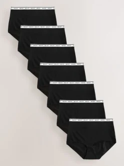 Onderbroeken*Next - 7 Katoenen slipjes met logotailleband Zwart