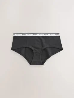 Onderbroeken*Next - 7 Katoenen slipjes met logotailleband Zwart