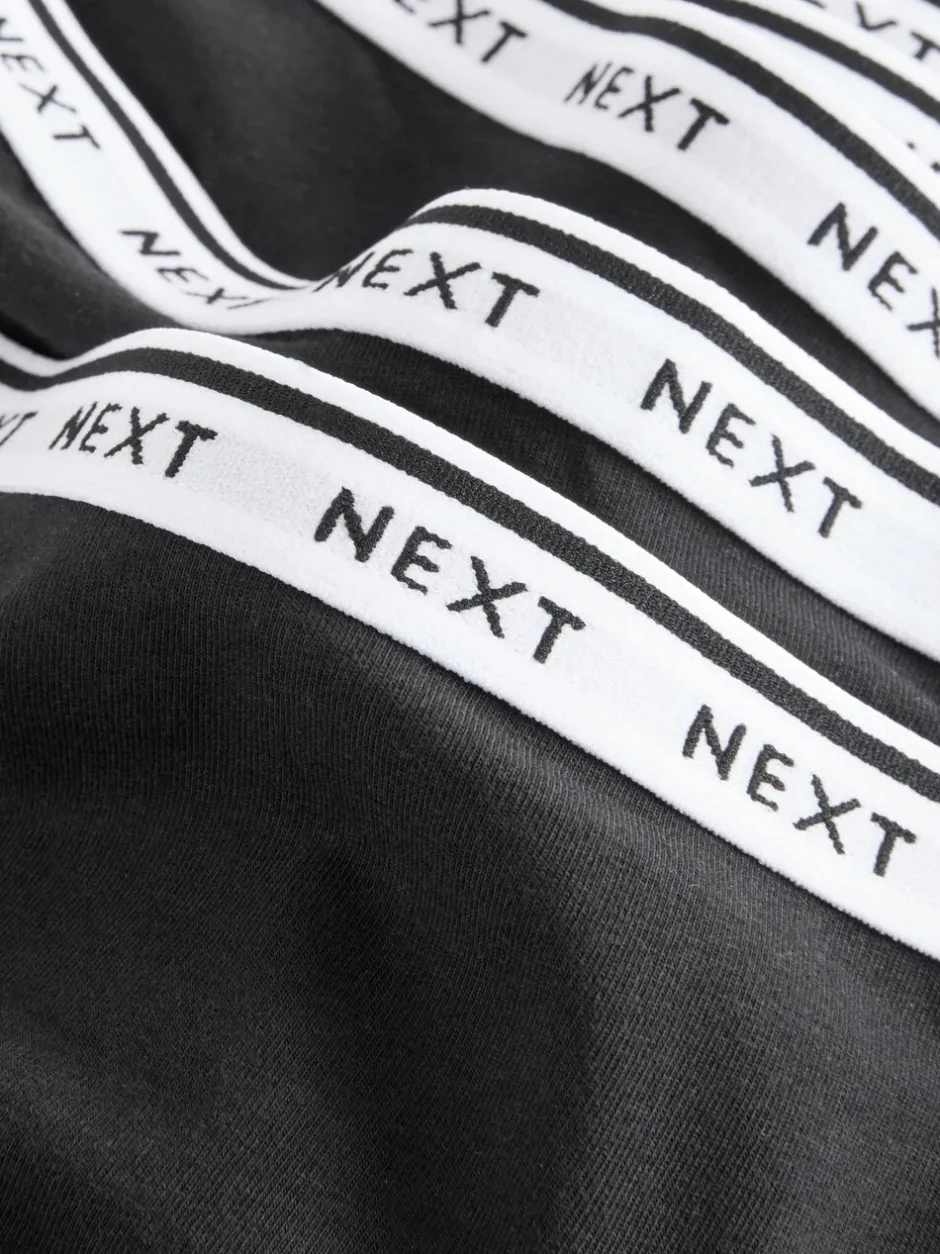 Onderbroeken*Next - 7 Katoenen slipjes met logotailleband Zwart
