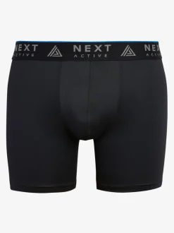 Ondergoed|Ondergoed*Next Zwart - 4 Langere sportboxershorts