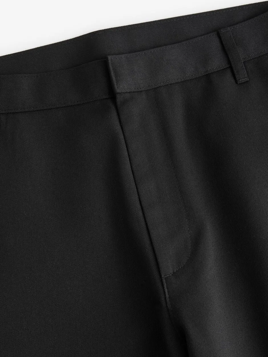 Formele Broek|Next - 2 Modieuze broeken zonder bandplooi Zwart