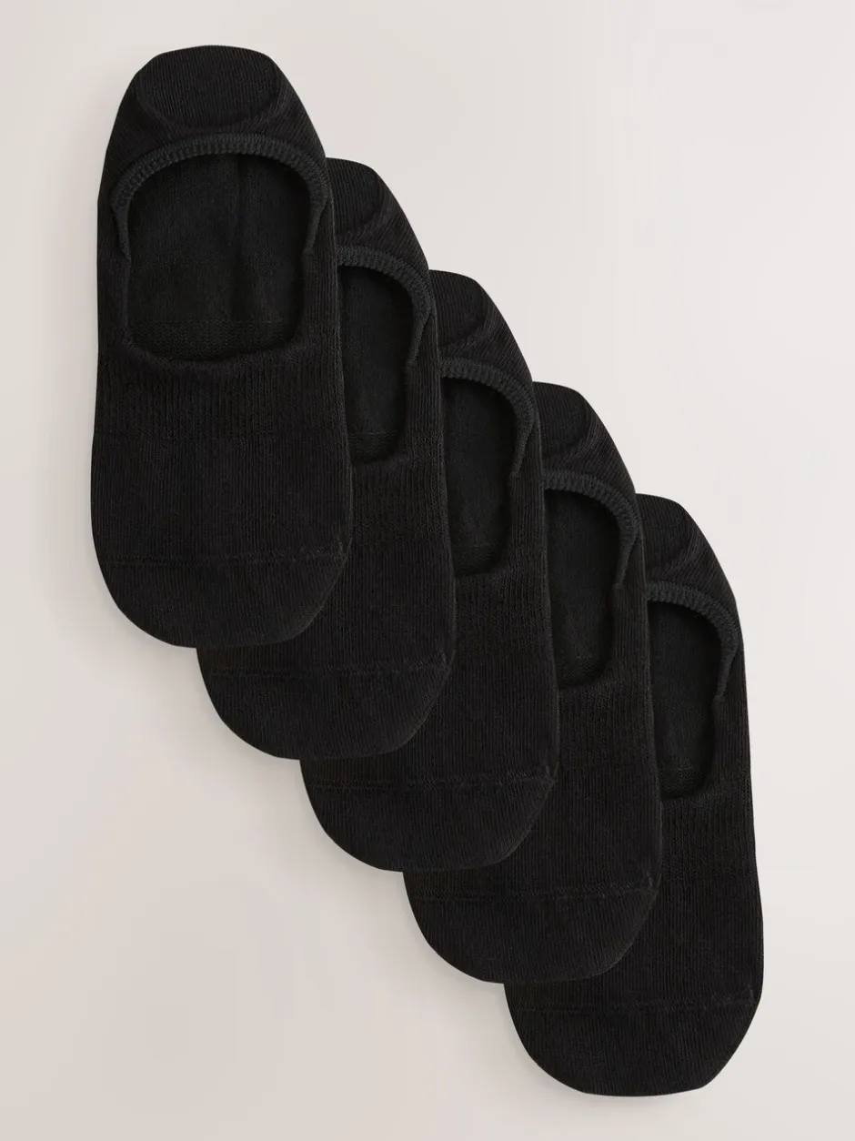 Sokken En Panty's|Next - 5 Paar footsies Zwart