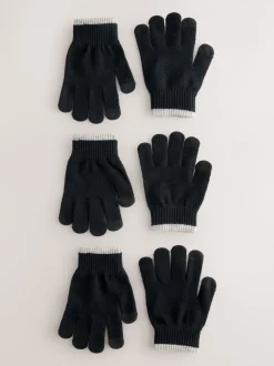 Mutsen, Handschoenen En Sjaals|Schoolkleding*Next - 3 paar magic handschoenen (3-16jaar) Zwart