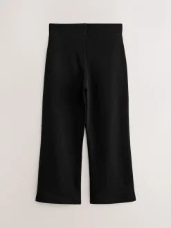 Schoolkleding*Next - 2 schoolbroeken met hoog aandeel katoen, stretchy, bootcut en elastische tailleband (3-17jr) Zwart