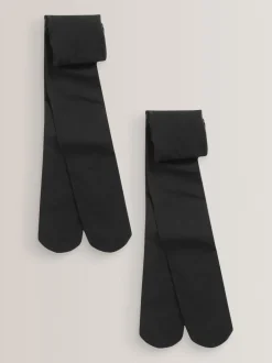 Sokken En Panty's|Sokken En Panty's|Next - 2 Schoolpanty's van 40 denier Zwart