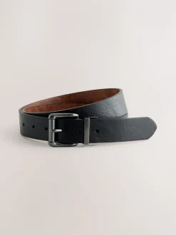 Riemen En Bretels|Next Zwart - Aan twee kanten draagbare riem