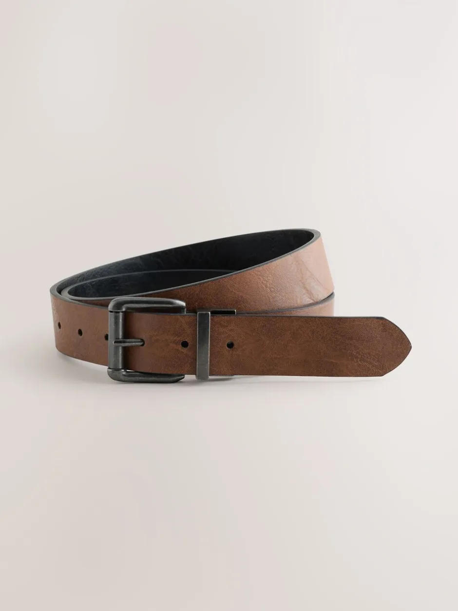 Riemen En Bretels|Next Zwart - Aan twee kanten draagbare riem