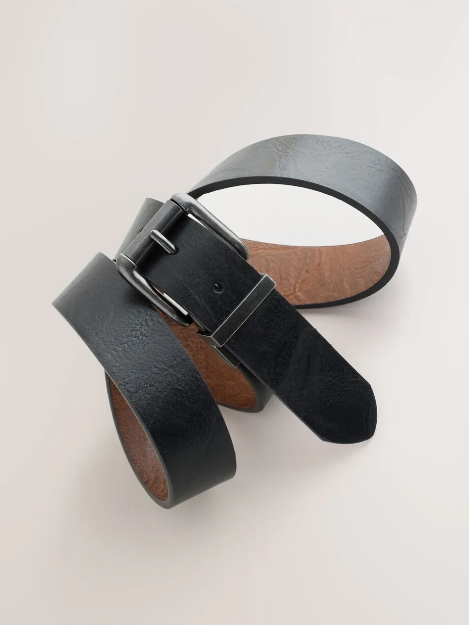 Riemen En Bretels|Next Zwart - Aan twee kanten draagbare riem