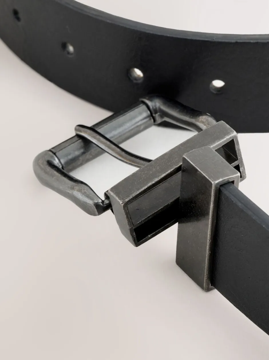 Riemen En Bretels|Next Zwart - Aan twee kanten draagbare riem