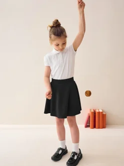 Schoolkleding|Shorts En Rokken|Next - Aantrekskirt voor school met jersey stretch (3-17jr) Zwart
