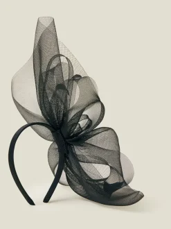 Haaraccessoires|Accessorize - Large Rhea Crin Fascinator Zwart