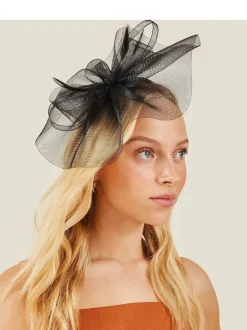 Haaraccessoires|Accessorize - Mini Mia Crin Fascinator Zwart