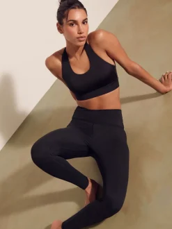 Sportkleding|Leggings En Joggingbroeken|Next - Actieve yogalegging met overslag Zwart
