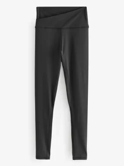 Sportkleding|Leggings En Joggingbroeken|Next - Actieve yogalegging met overslag Zwart