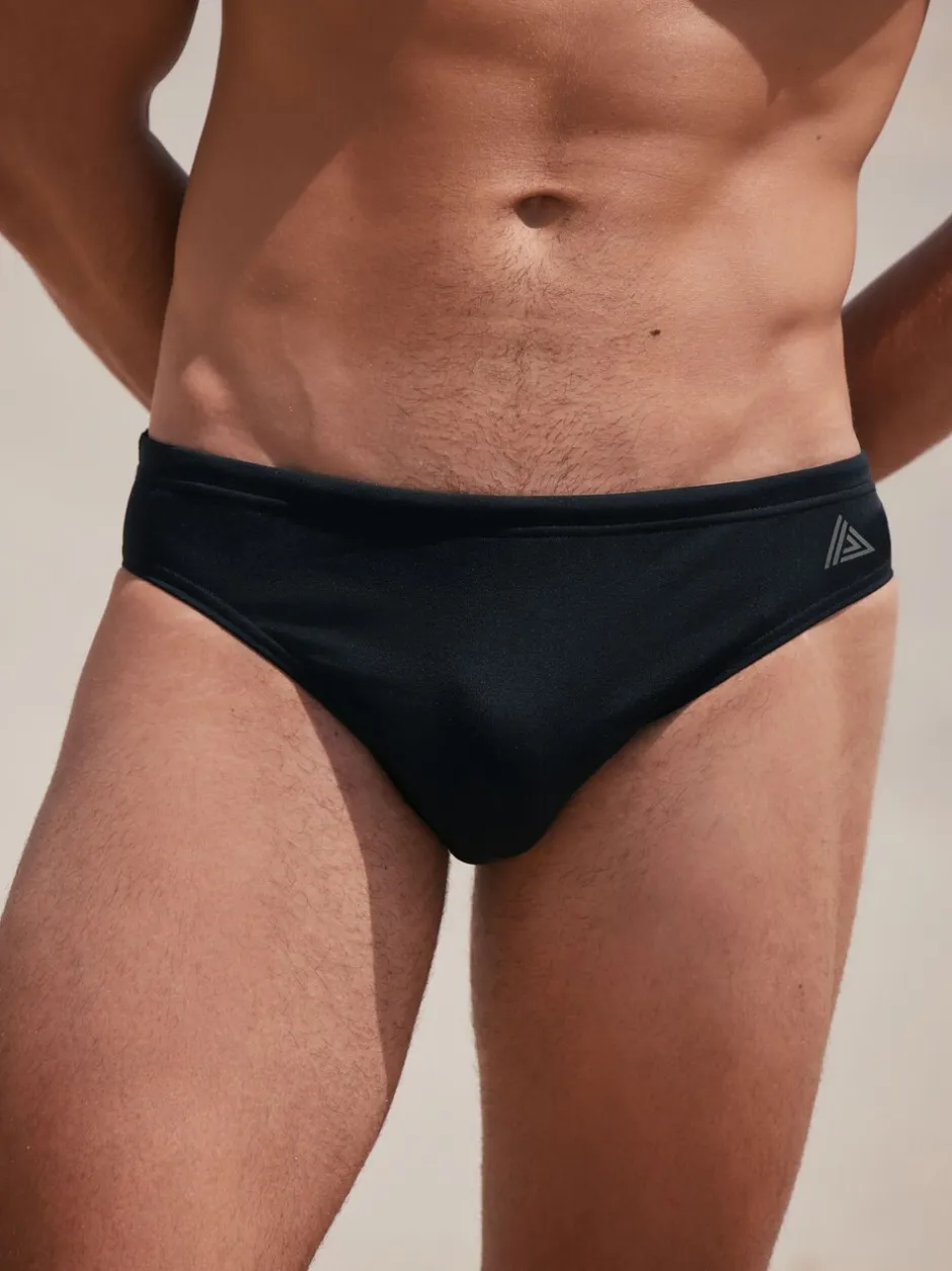 Badkleding|Next - Actieve Zwemslip Zwart