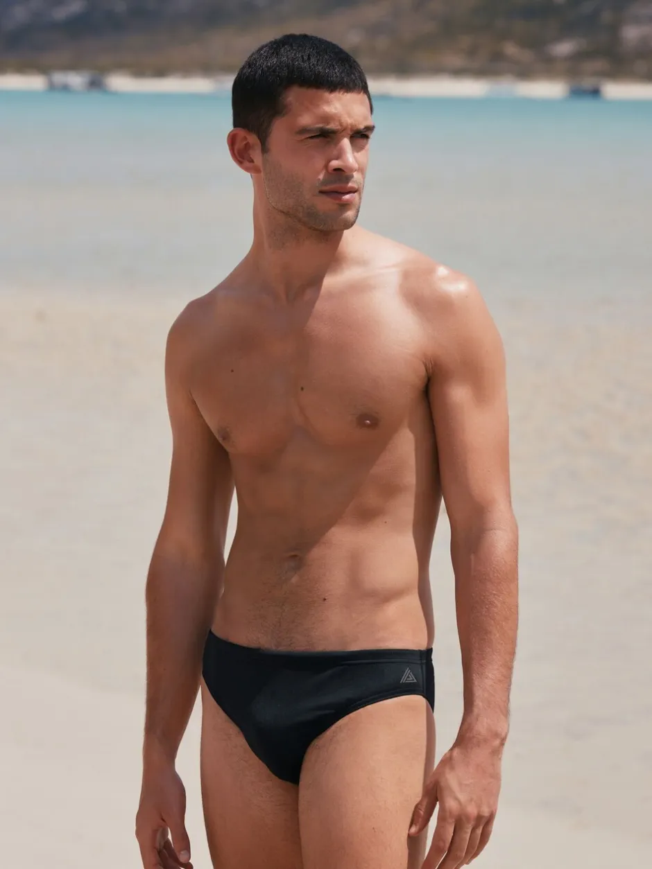 Badkleding|Next - Actieve Zwemslip Zwart