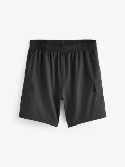 Shorts*Next - Active cargo gym trainingshorts Zwart