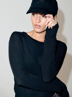 Sportkleding|Next - Active Crew Neck Long Sleeve T-Shirt Zwart