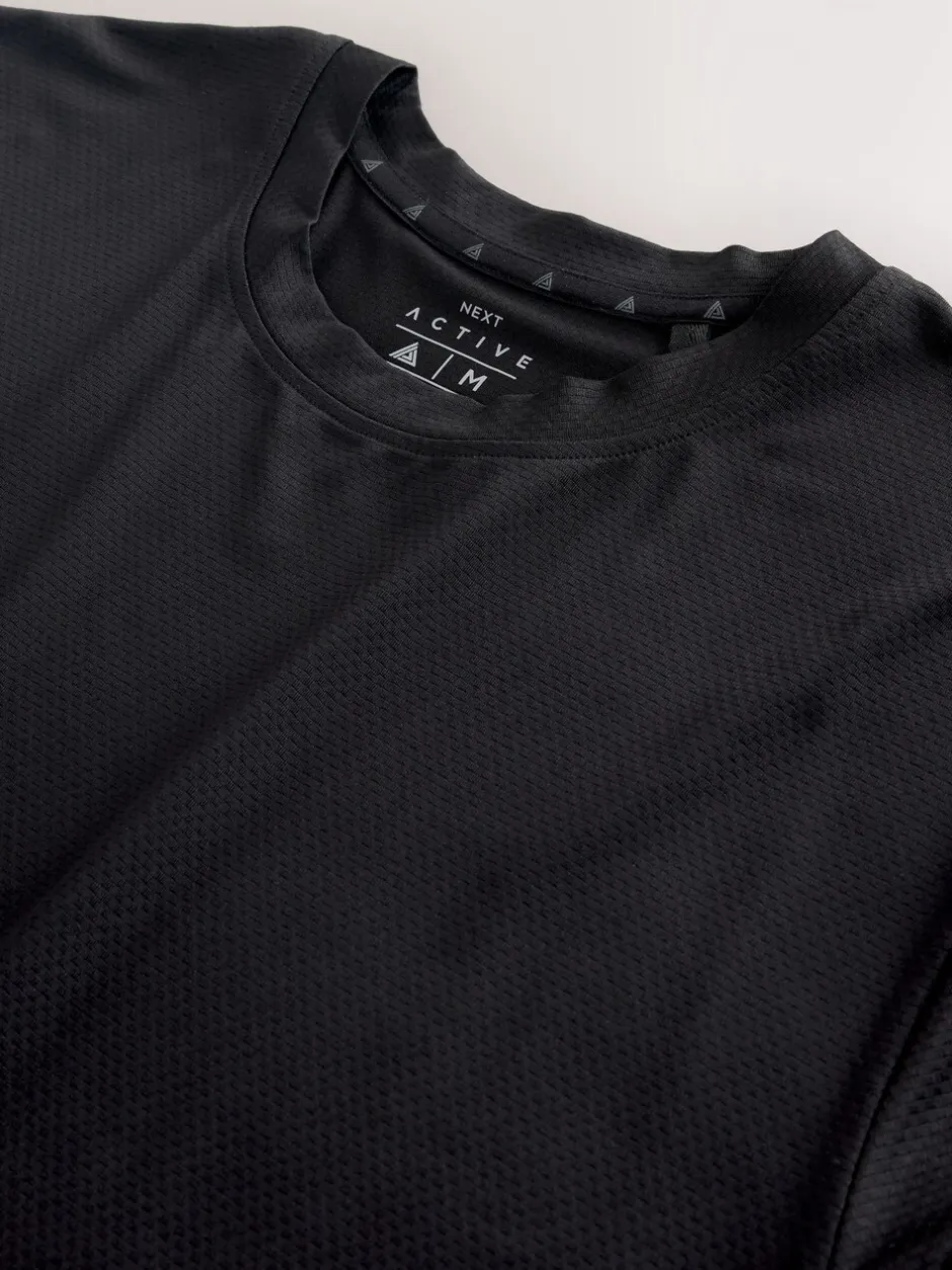 Sportkleding*Next - Active Gym T-shirt met textuur Zwart