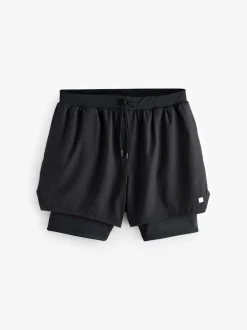 Shorts|Next - Active 2-in-1 shorts Zwart