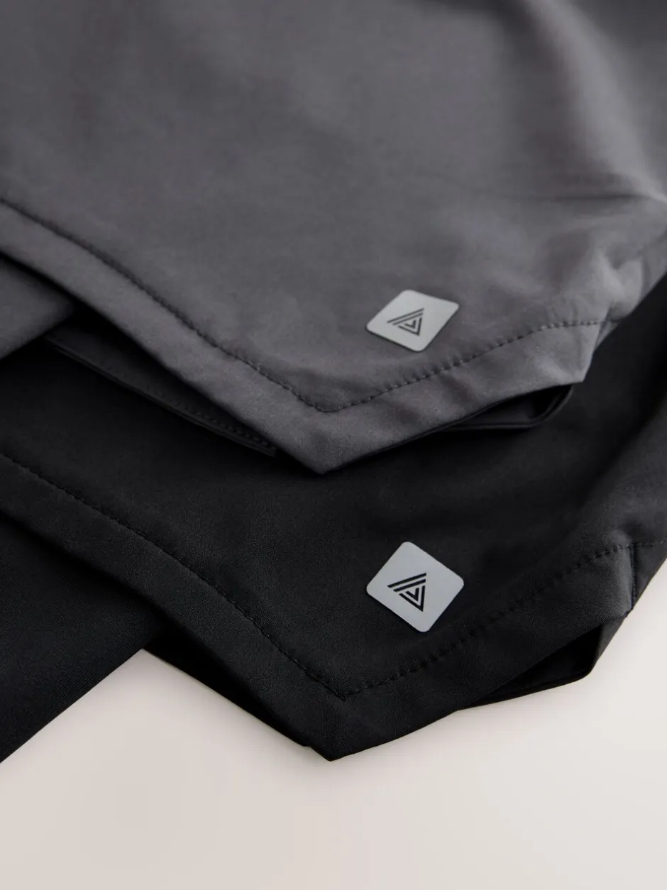 Shorts|Next Zwart - Active 2-In-1 Shorts 2 Pack
