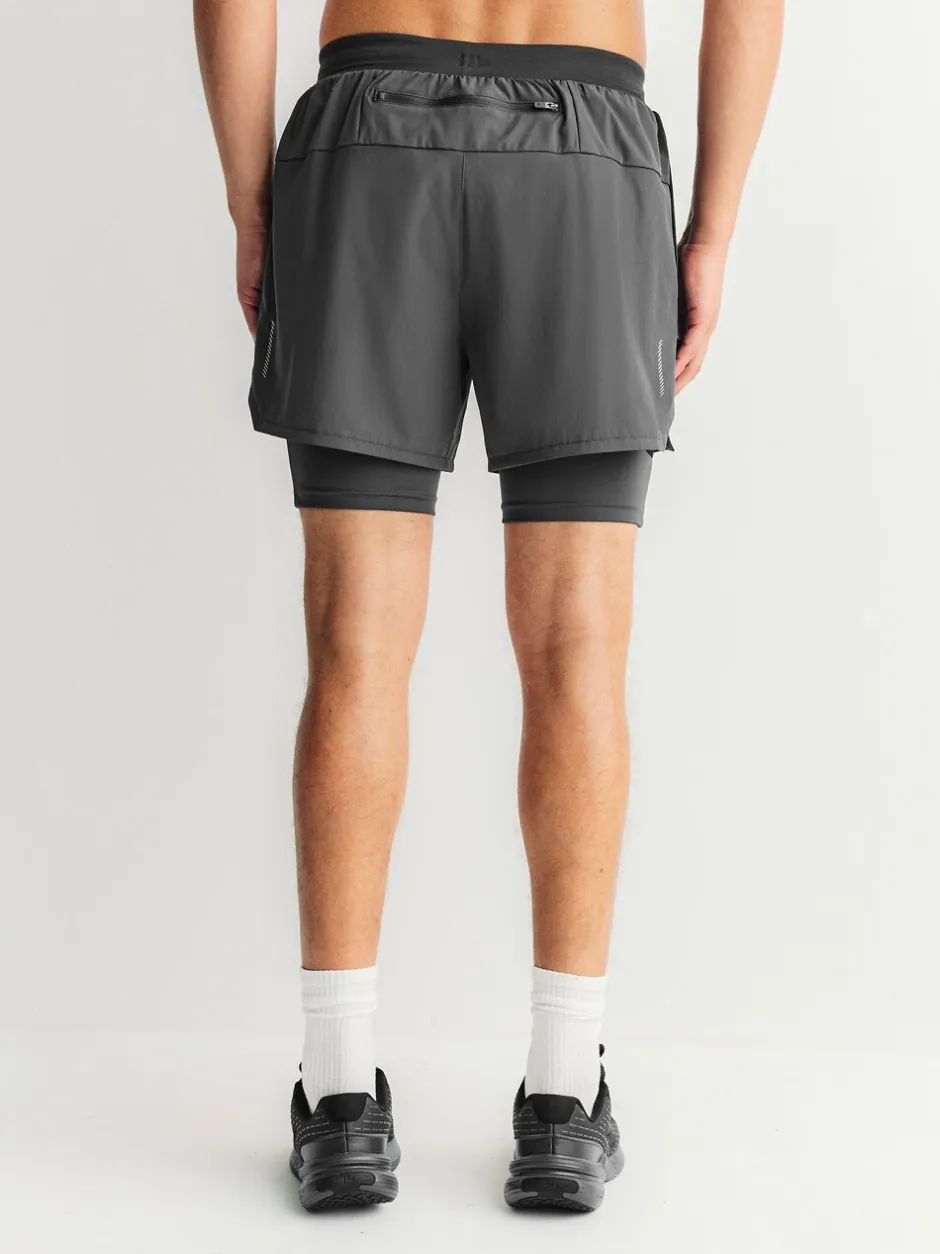 Shorts|Next Zwart - Active 2-In-1 Shorts 2 Pack