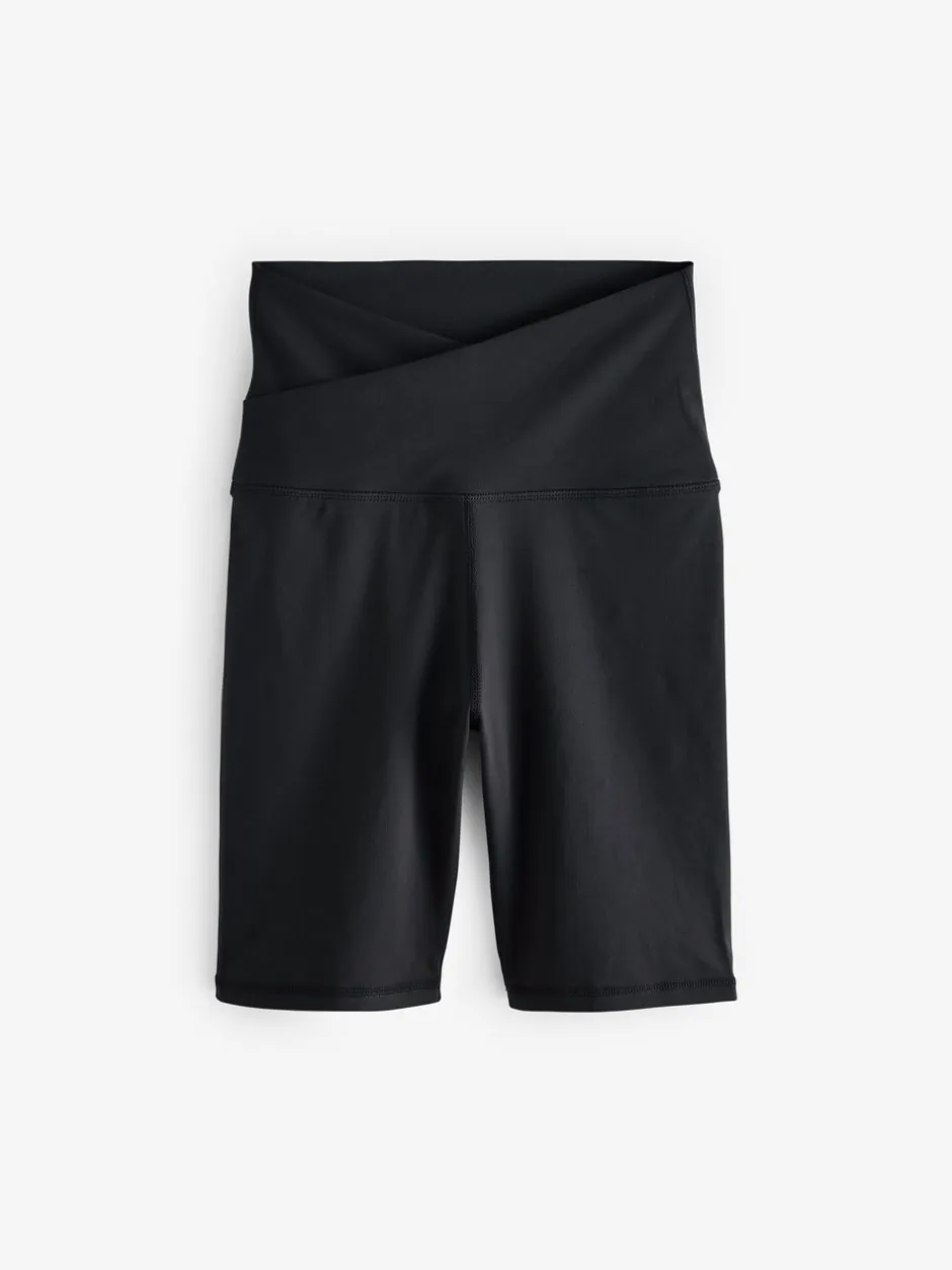 Shorts*Next Zwart - Active Sports fietsshort met tailleoverslag
