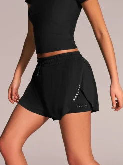 Shorts|Next - Active Sports Hardloopshorts met jerseylagen en zakken Zwart