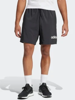 Shorts|adidas - Essentials Linear Logo Shorts Zwart