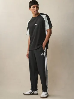 Sportkleding|Joggingbroeken*adidas - Essentials 3-Strepen Stanford joggingbroek met open zoom Zwart