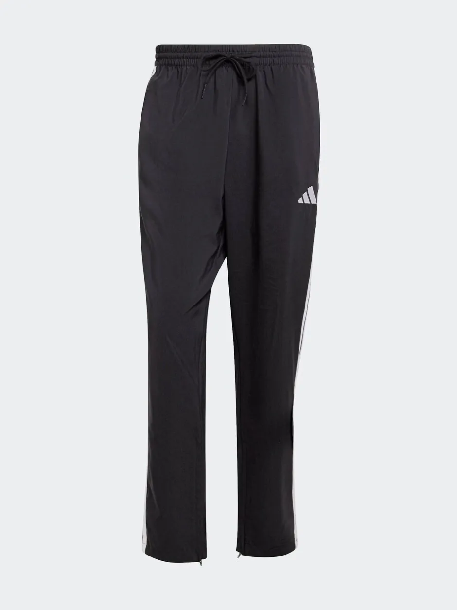 Sportkleding|Joggingbroeken*adidas - Essentials 3-Strepen Stanford joggingbroek met open zoom Zwart