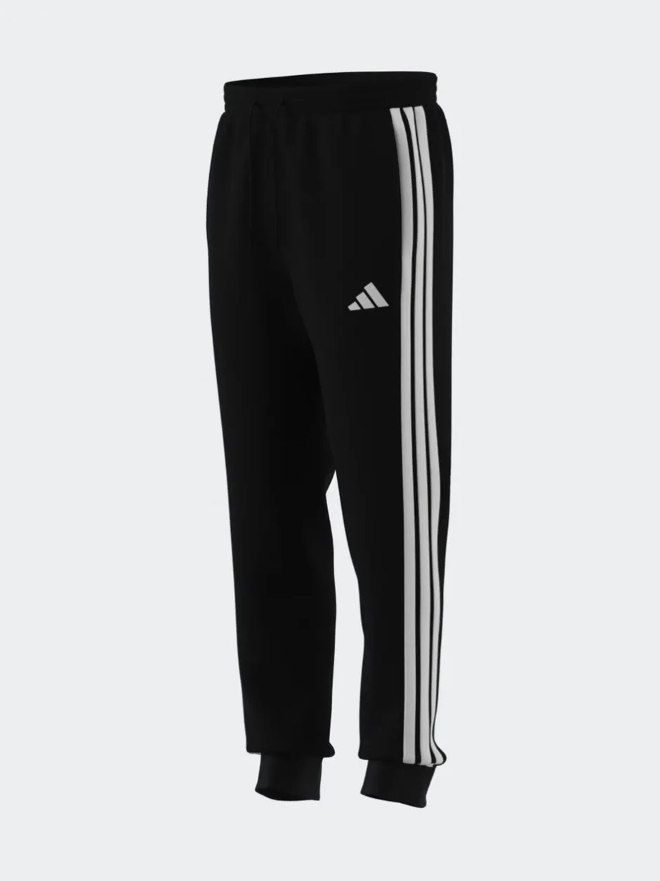Joggingbroeken*adidas - Essentials fleece joggingbroek met 3 strepen Zwart