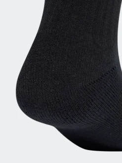 Sokken|Sokken*adidas - Linear Crew Sokken - Gevoerde Sokken 6 Paar Zwart