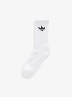 Sokken|Sokken*adidas Zwart - Originals verpakking van 6 Trefoil enkelsokken