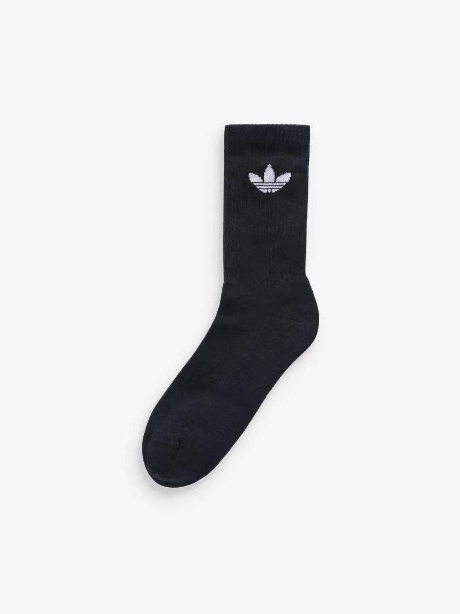 Sokken|Sokken*adidas Zwart - Originals verpakking van 6 Trefoil enkelsokken