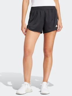 Shorts*adidas - Pacer gebreide hoge trainingsshorts Zwart