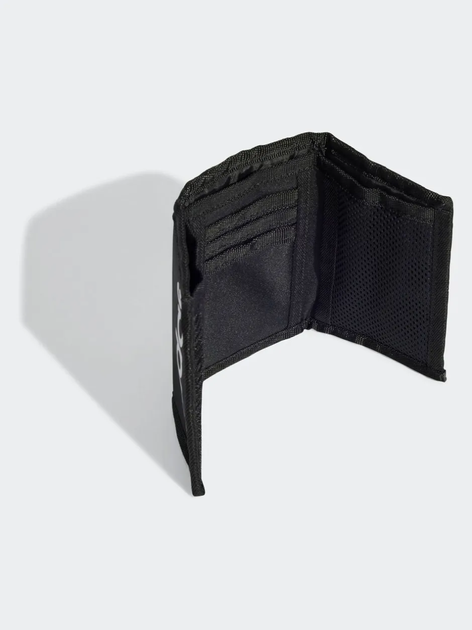 Portemonnees*adidas - portemonnee met lineair logo Zwart