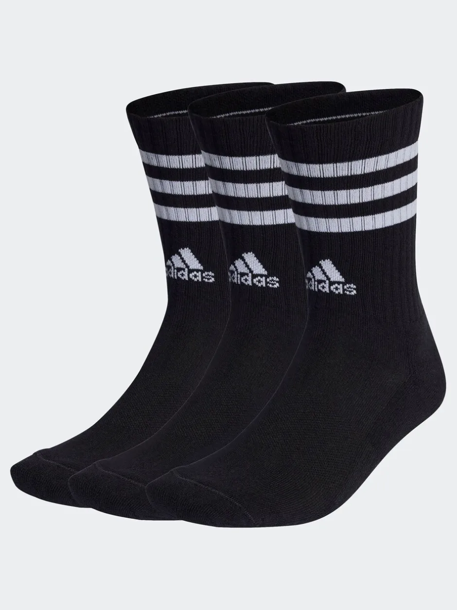 Sokken|Sokken*adidas Zwart - 3-strepen lange sokken 3 stuks