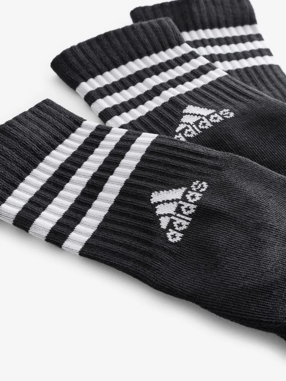 Sokken|Sokken*adidas Zwart - 3-strepen lange sokken 3 stuks