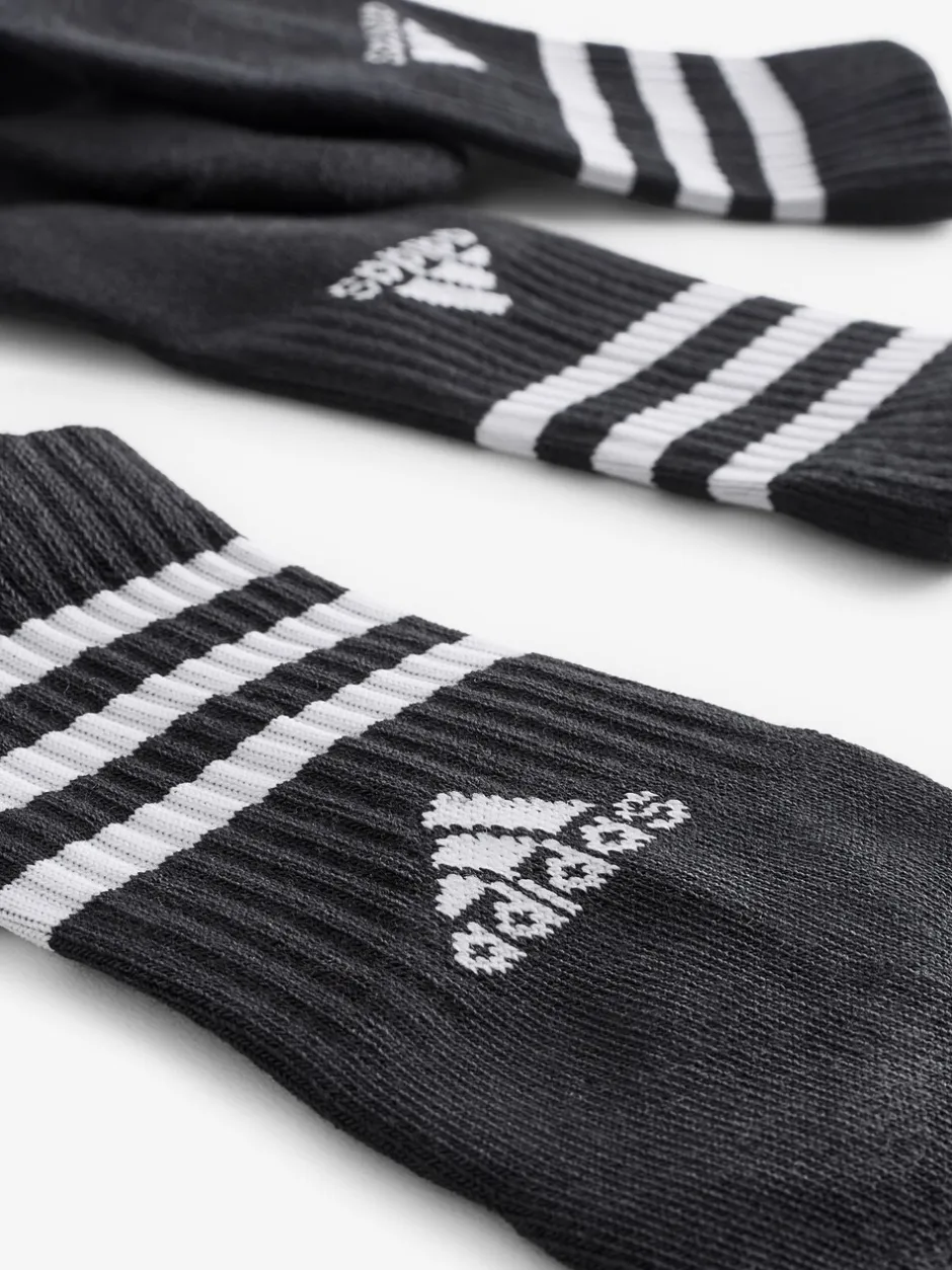 Sokken|Sokken*adidas Zwart - 3-strepen lange sokken 3 stuks