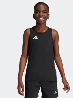 Rompertjes En Hemdjes*adidas - Team Kids Tanktop Zwart