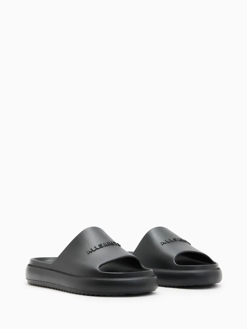 Pantoffels|All Saints - Allsaints - Dune slippers Zwart