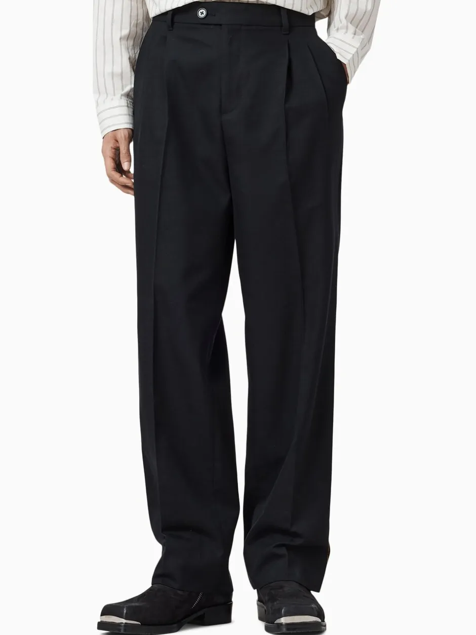Formele Broek*All Saints - AllSaints Tallis Straight Trousers Zwart