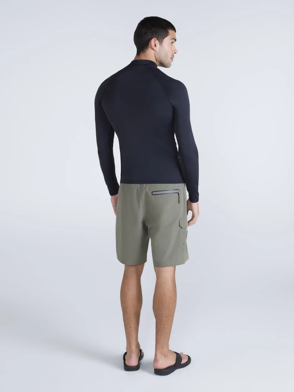 Badkleding*Animal - Sonny sneldrogend surfhemd met logo voor heren Zwart