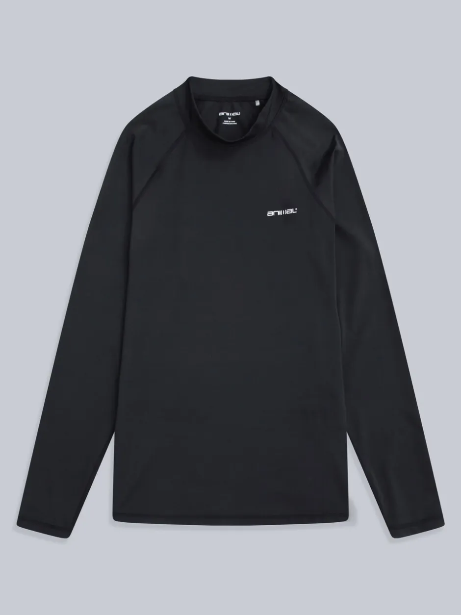 Badkleding*Animal - Sonny sneldrogend surfhemd met logo voor heren Zwart