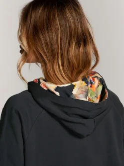 Loungewear|Hoody's En Sweatshirts|B by Ted Baker Zwart - Longline Hoodie