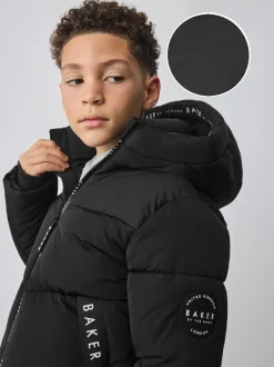 Schoolkleding|Jassen En Jacks|Baker by Ted Baker - Regenbestendig Gevoerd jack Zwart